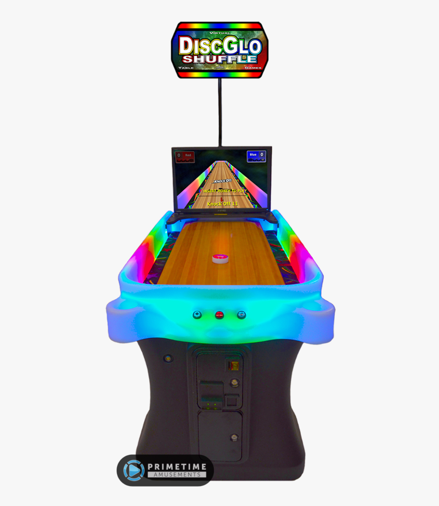 Discglo Shuffle Virtual Shuffleboard Game By Arachnid - Discglo Shuffle, Transparent Clipart