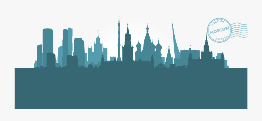 Transparent Destroyed City Clipart - Moscow Silhouette Vector Free Download, Transparent Clipart