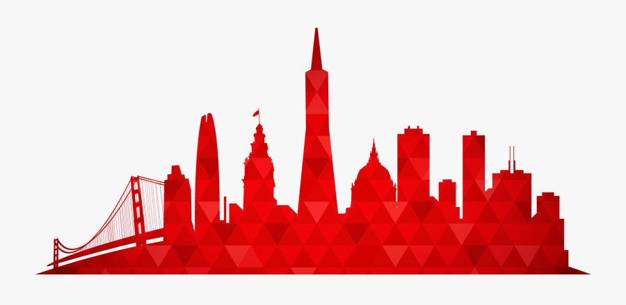 Transparent San Francisco Skyline Png - City Skyline Silhouette Transparent, Transparent Clipart