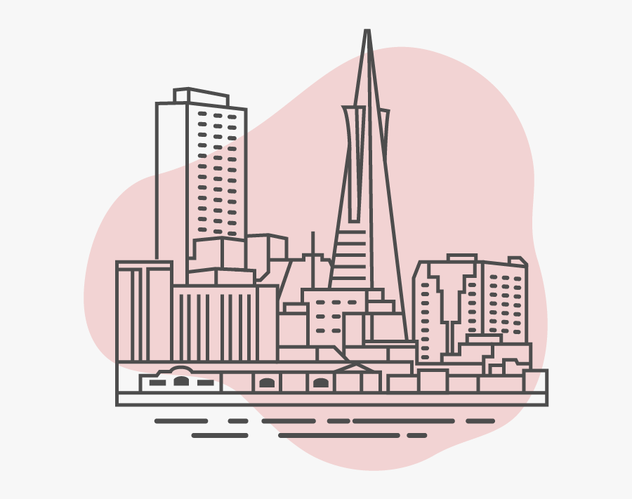 San Francisco Illustration-01 - San Francisco City Icon, Transparent Clipart