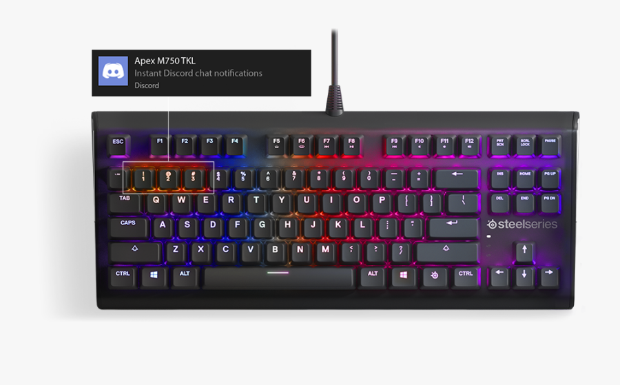 Gaming Keyboard Png, Transparent Clipart