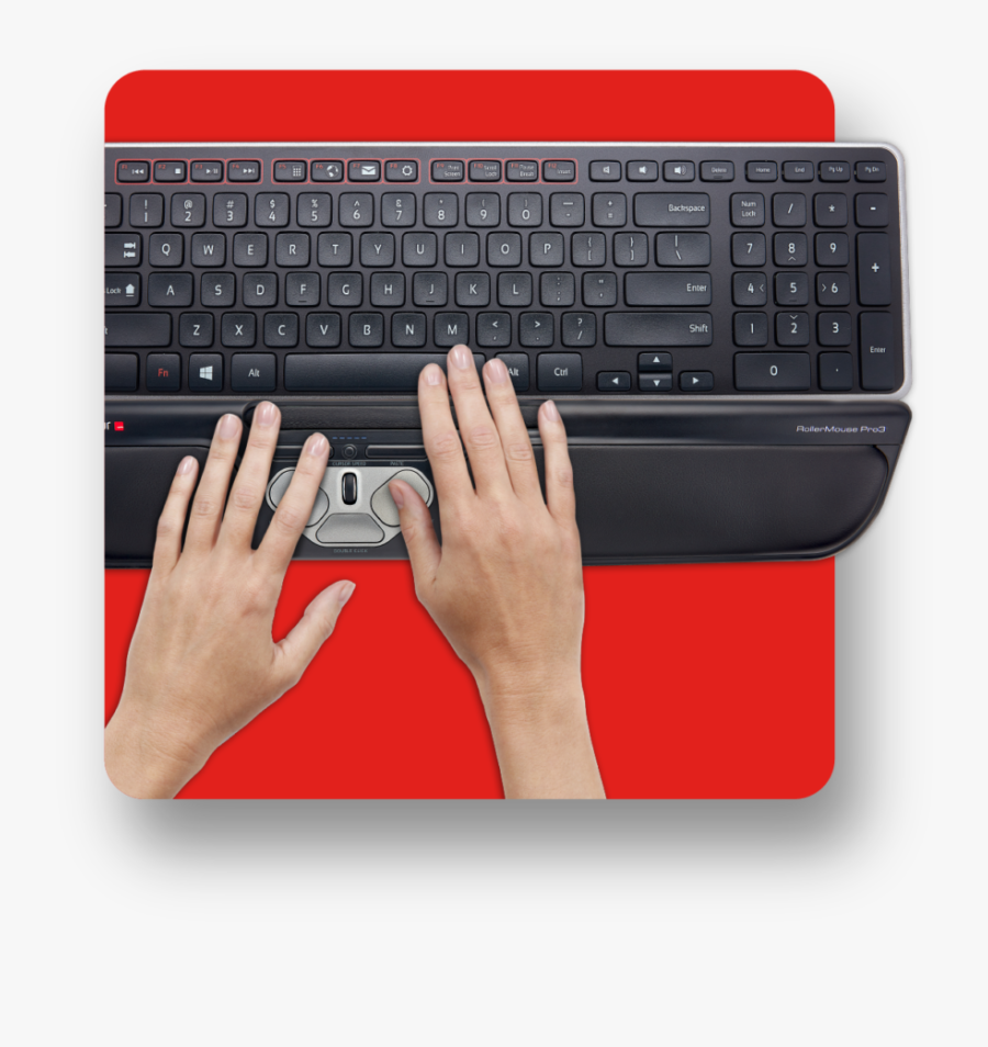 Unlike A Traditional Mouse, Sits In Front Of Your Keyboard - Contour Design Rm-pro3 Plus Usb 2400dpi Black Mice, Transparent Clipart