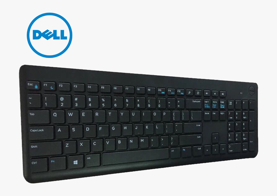 Dell Dell Wireless Keyboard And Mouse Set Km117 Wireless - Dell Mouse Keyboard Png, Transparent Clipart