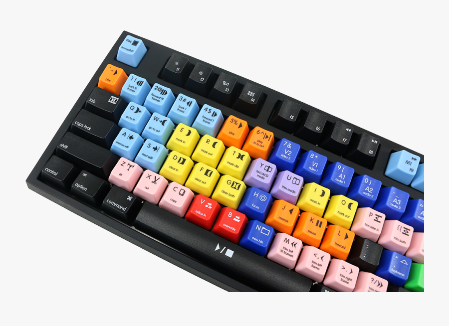 Mac Avid By Skeletor 87-key Custom Mechanical Keyboard - Avid Switches Keyboard, Transparent Clipart