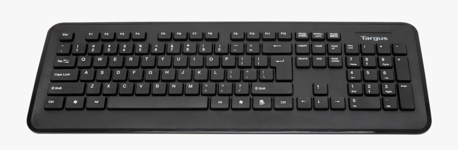 Full Size Wireless Keyboard Akb Keyboards - Targus Keyboard, Transparent Clipart
