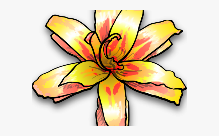 Yellow Flower Clipart Jungle - Yellow Flower Clip Art, Transparent Clipart