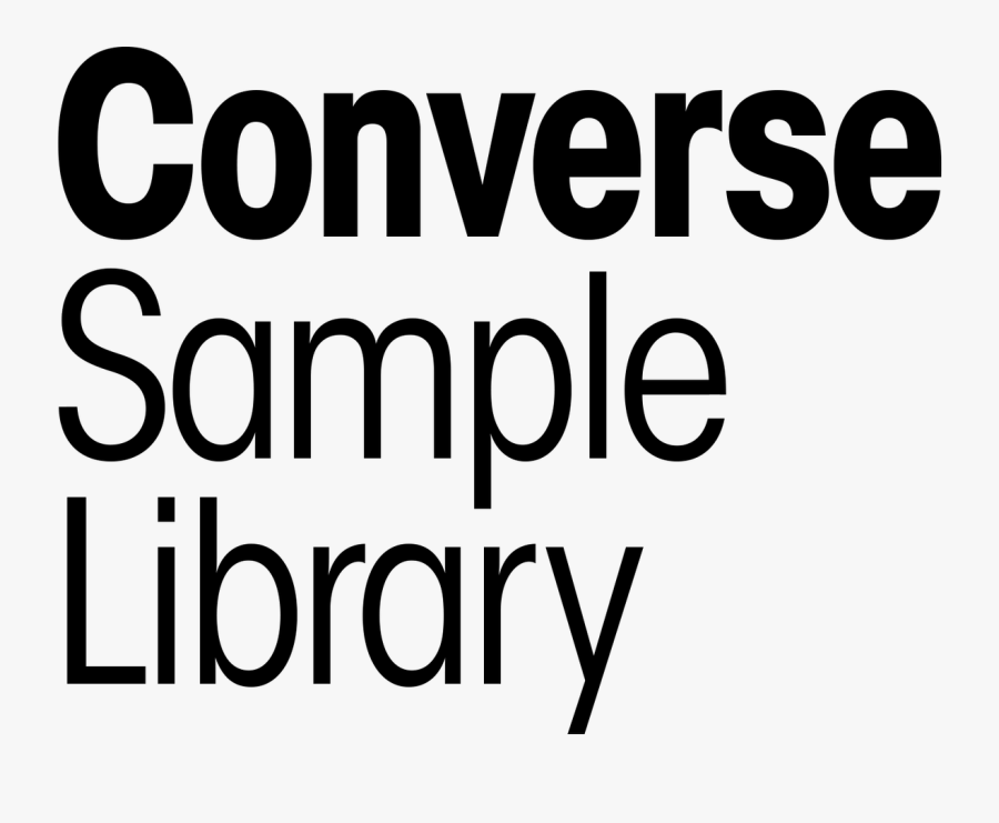 Clip Art Converse Library The Is - Sample Library, Transparent Clipart