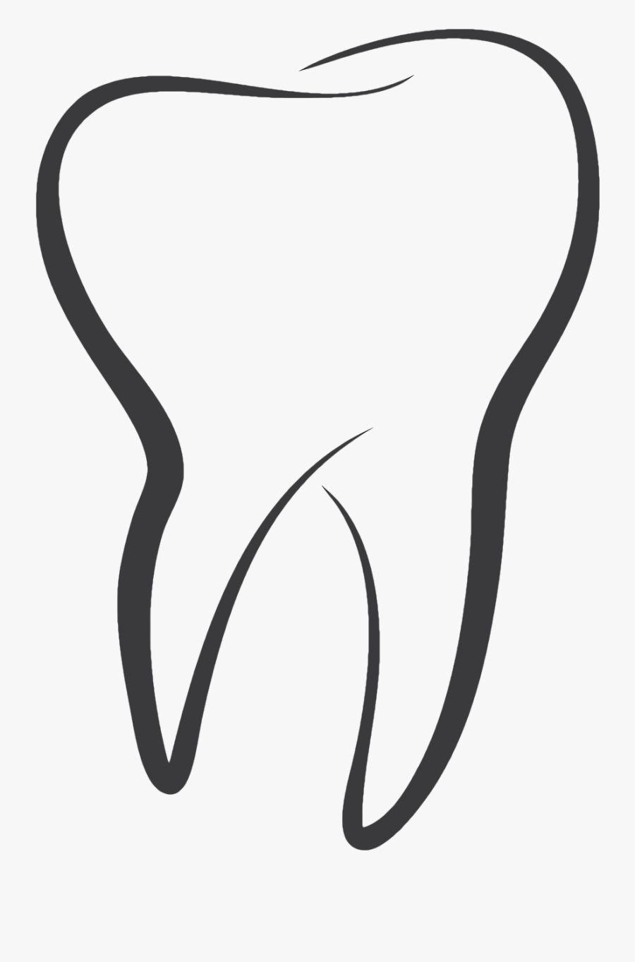 Black Tooth Icon, Transparent Clipart