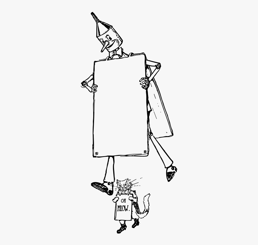 Free Tinman Sign - Project Gutenberg Land Of Oz, Transparent Clipart