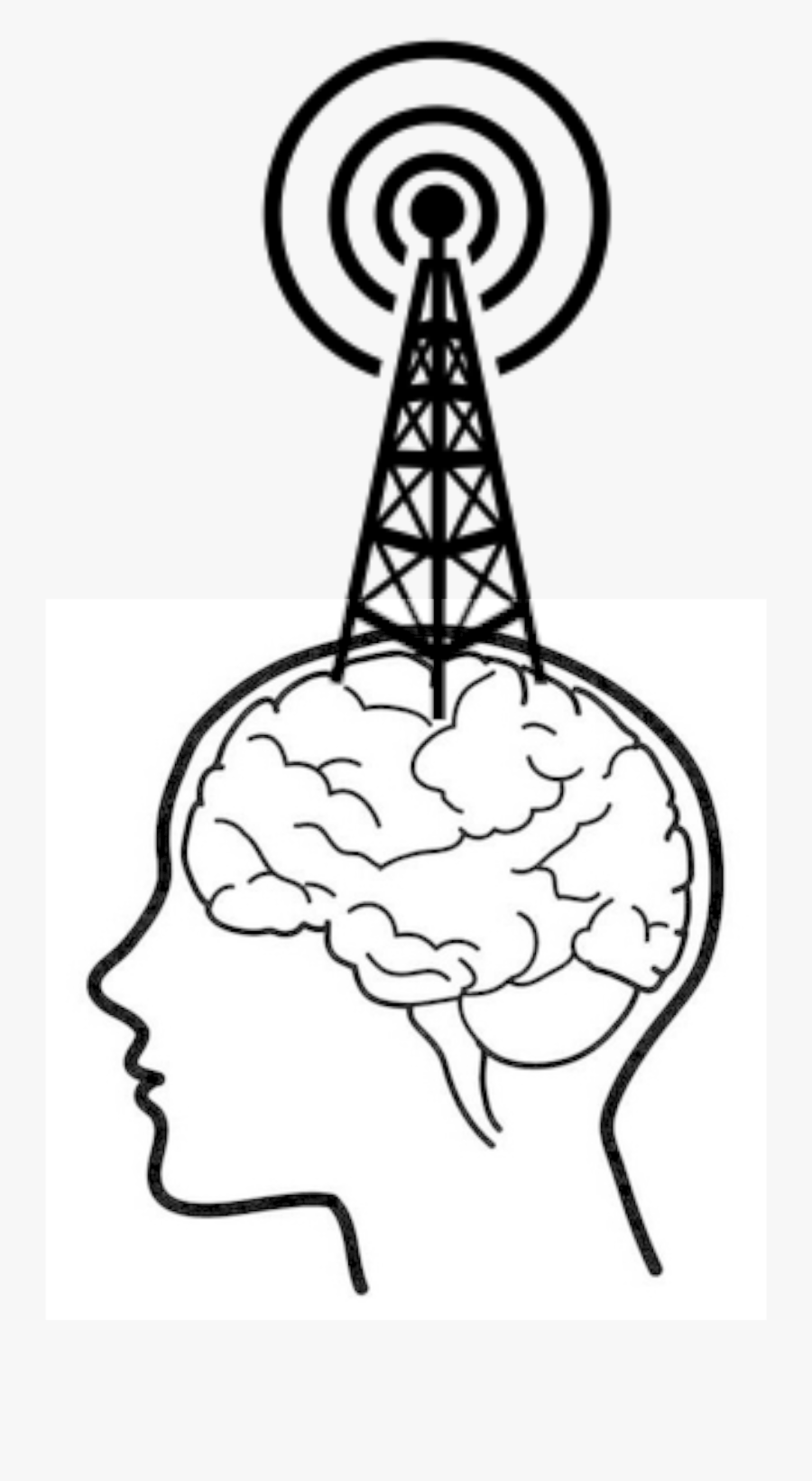 Easy Human Brain Drawing, Transparent Clipart
