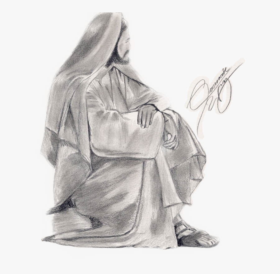 #jesus #god #savior #goodfather #heavenlyfather #helper - Sketch, Transparent Clipart