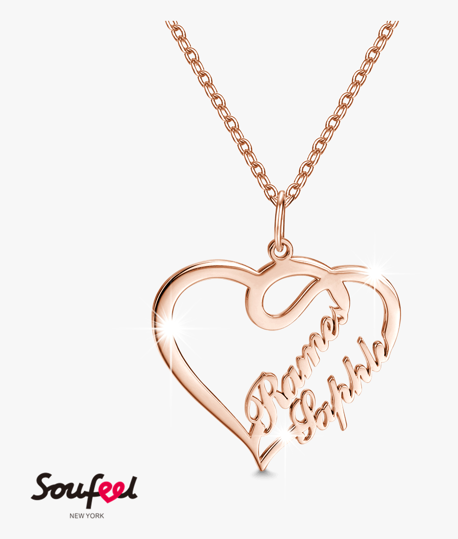 Drawing Plate Jewelry - Gold Chain With Love Locket Name, Transparent Clipart