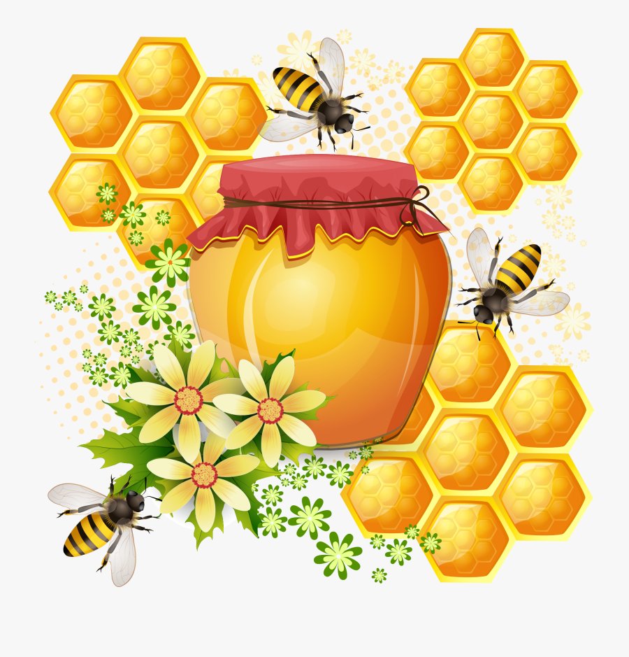 Transparent Honey Comb Png, Transparent Clipart