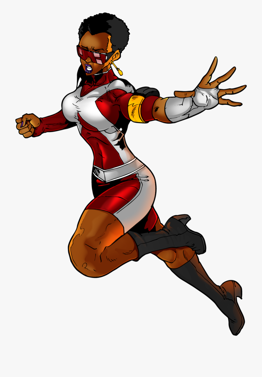 Clipart African American Superhero , Free Transparent Clipart - ClipartKey
