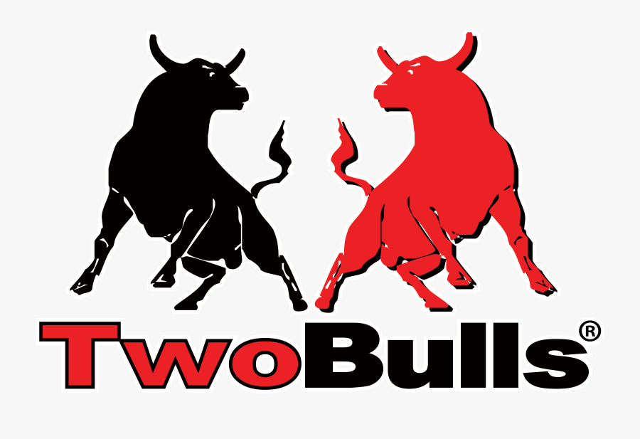 American Bucking Bull Cattle Logo - Two Bulls Logo, Transparent Clipart