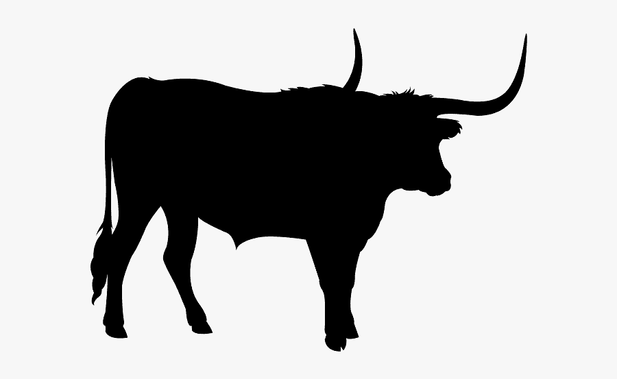 Free Cow Silhouette Vector, Transparent Clipart