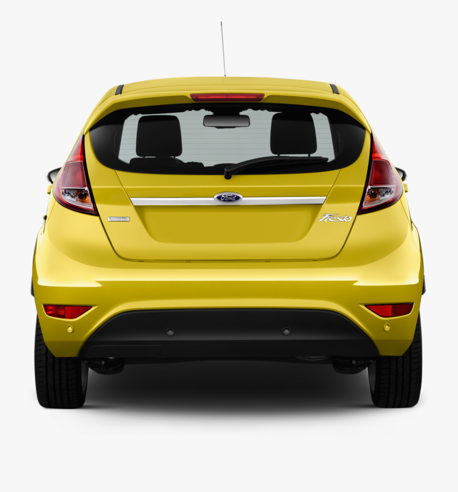 Transparent Golden Plates Clipart - Ford Fiesta 2016 Back, Transparent Clipart