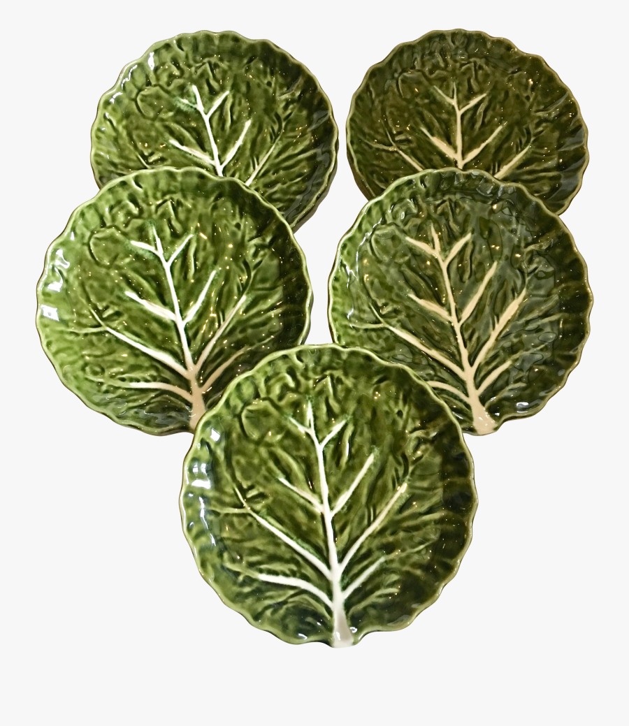 Clip Art Lettuce Leaf Plates - Collard Greens, Transparent Clipart