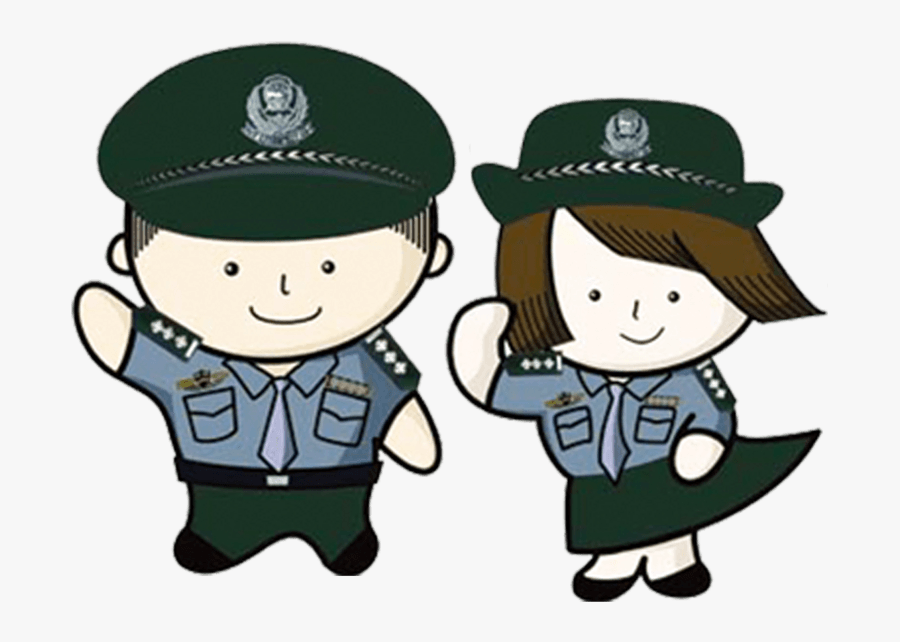 Cartoon Police Child - 卡通 警察, Transparent Clipart