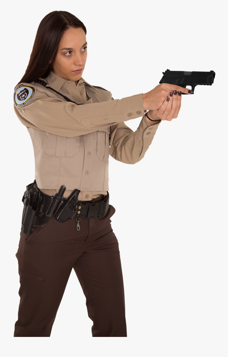 Women Transparent Police - Trigger, Transparent Clipart