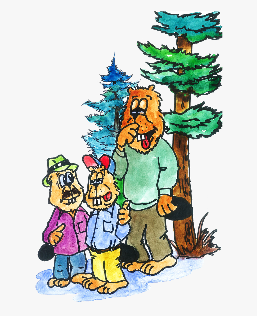 Big Beaver Sneezing - Cartoon, Transparent Clipart