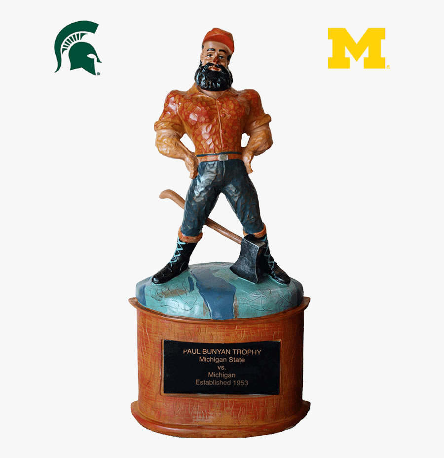 Paul Bunyan Trophy Clipart , Png Download - Michigan State Spartans, Transparent Clipart