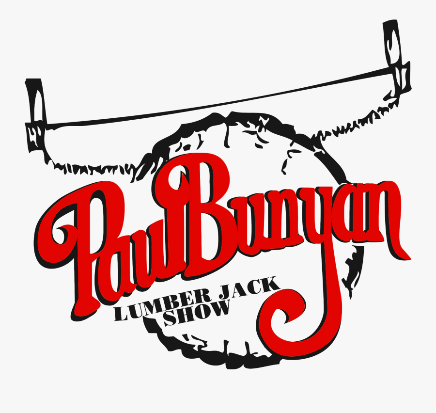 Cuts A Disk Off The End Of The Log, Shuts Off The Saw, - Paul Bunyan Lumberjack Show, Transparent Clipart