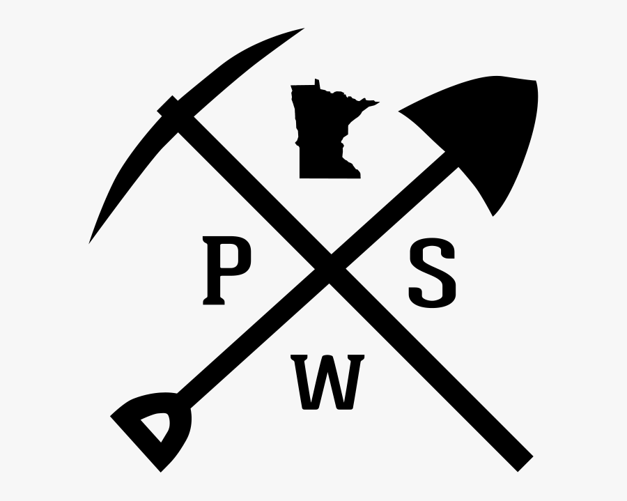 Pickaxe And Shovel Crossed, Transparent Clipart