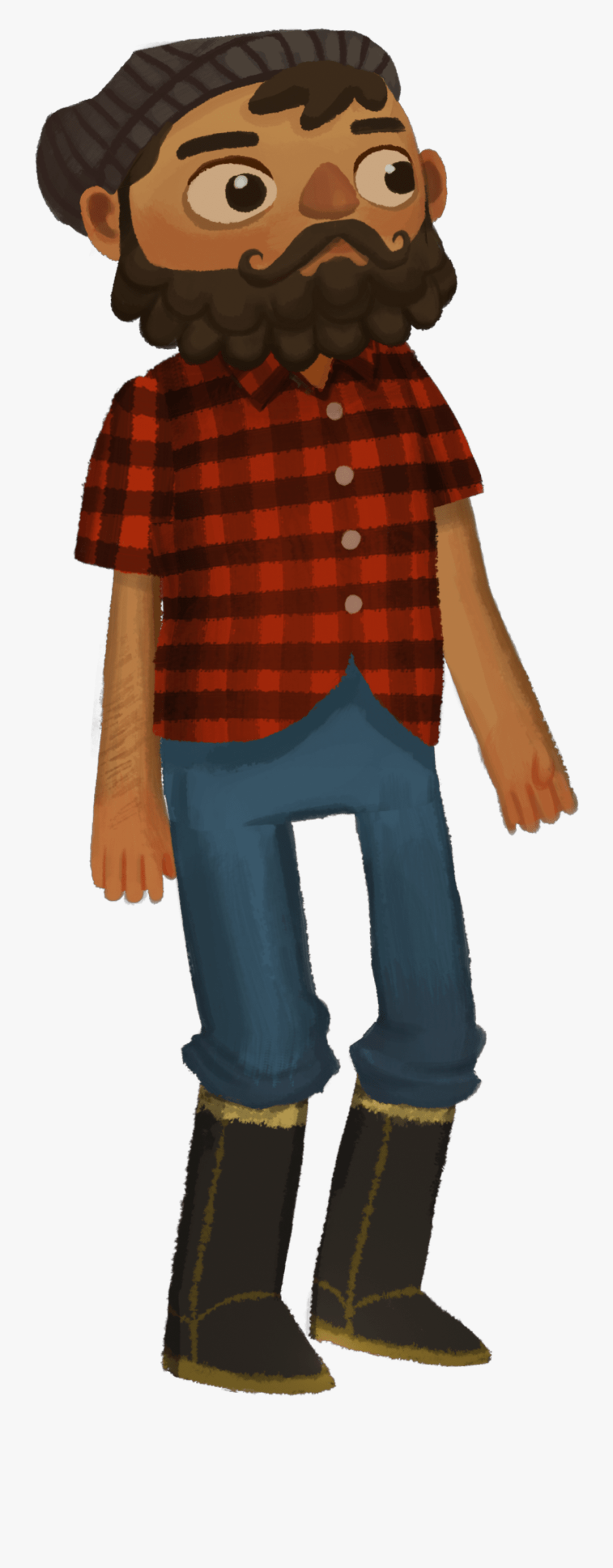 Transparent Paul Bunyan Clipart - Tartan, Transparent Clipart