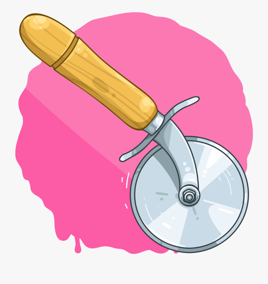Transparent Pizza Cutter Clipart - Illustration, Transparent Clipart