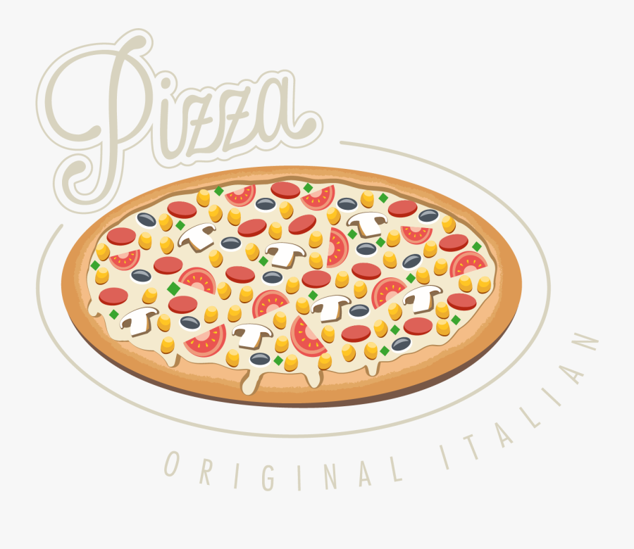 California-style Pizza, Transparent Clipart