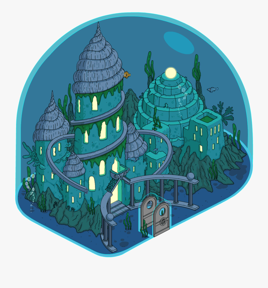 Clip Art Ruins Of Atlantis - Simpsons Tapped Out Atlantis, Transparent Clipart
