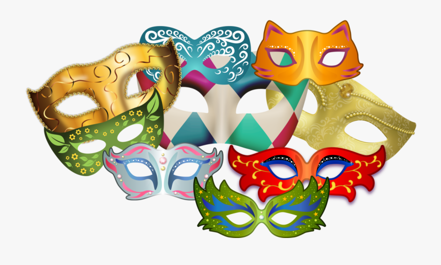Clip Art Mardi Grass Poster - Афиша Театральные Маски Мастер Класс, Transparent Clipart