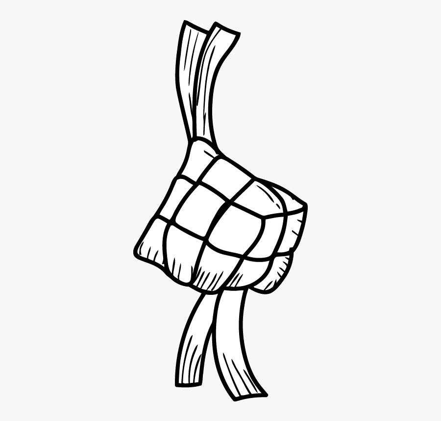 Ketupat - Ketupat Black And White Clipart, Transparent Clipart