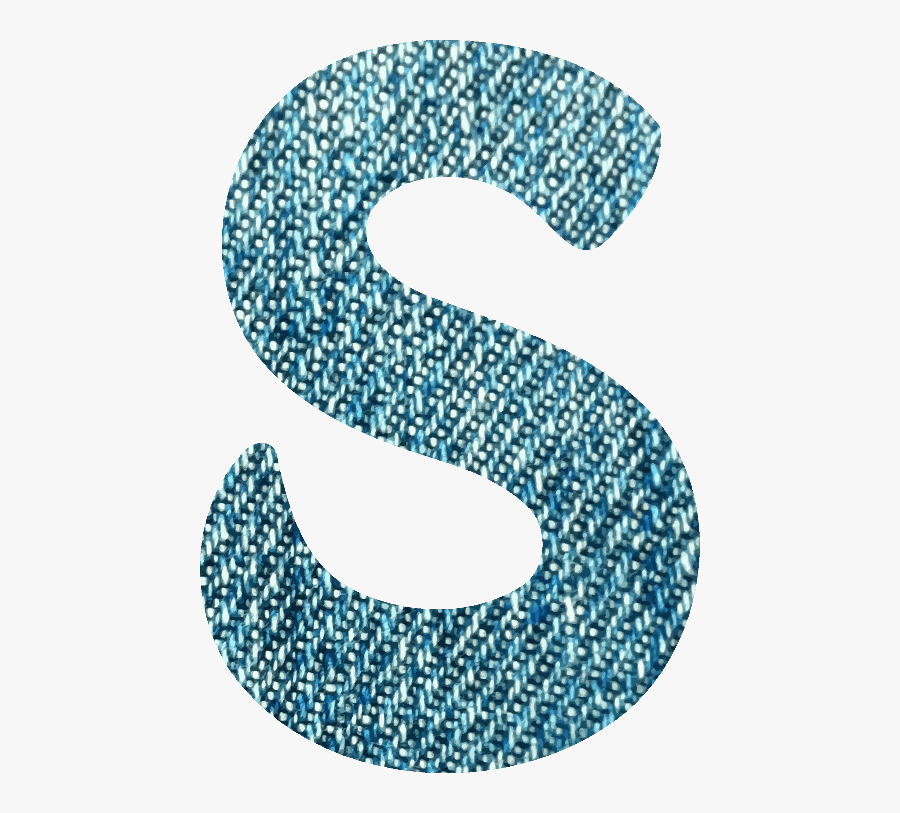 Denim Letter S - Alphabet Letter S Clipart, Transparent Clipart