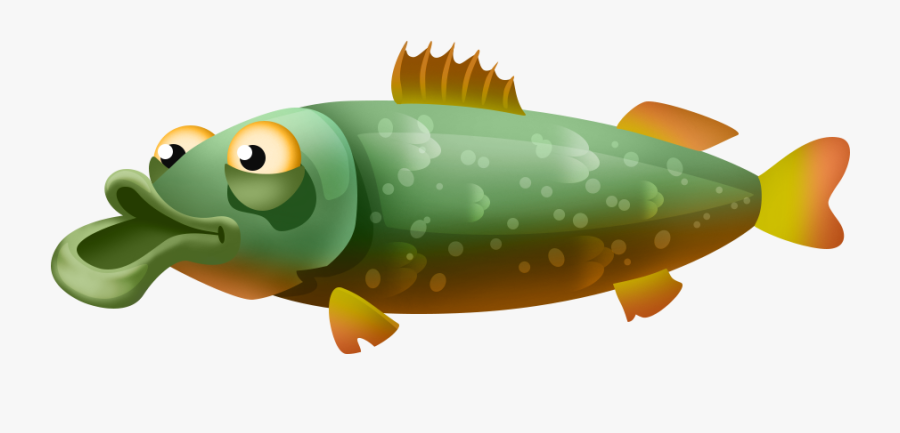 Fish - Clipart Pike Pics Cartoon, Transparent Clipart