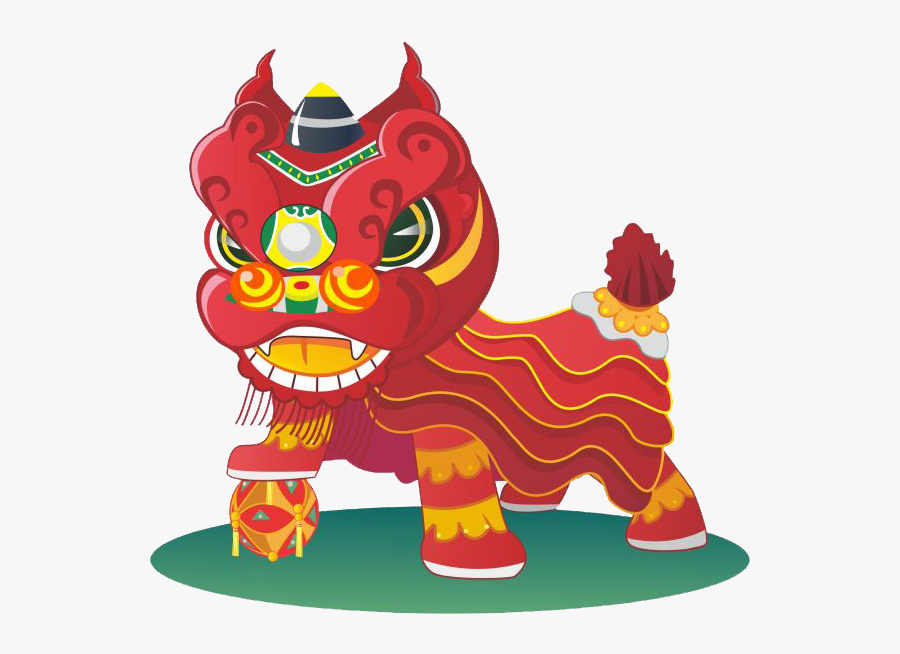 Lion Dance Illustrations, Transparent Clipart