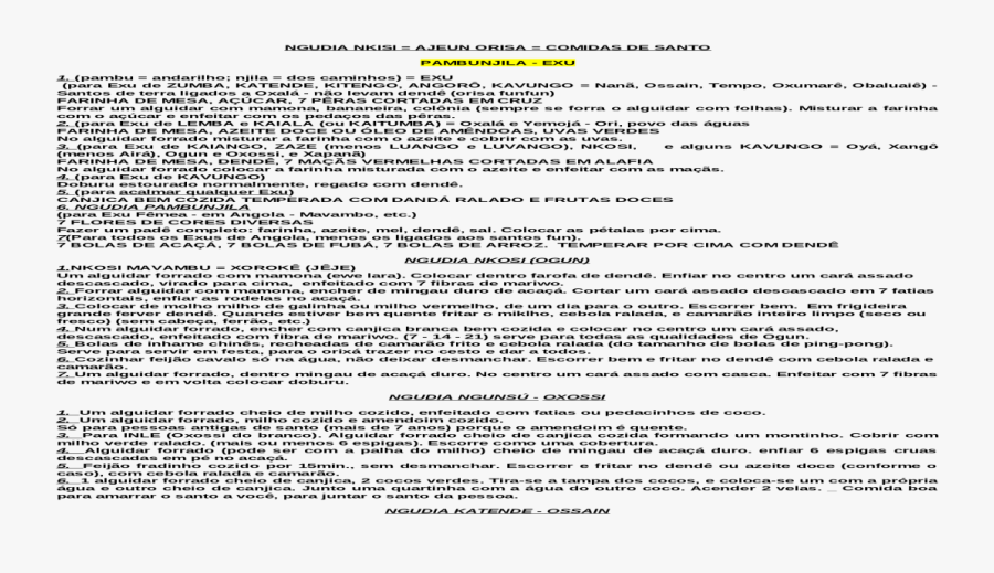 Clip Art Comidas Santo Ngudia Nkisi - Résumé, Transparent Clipart