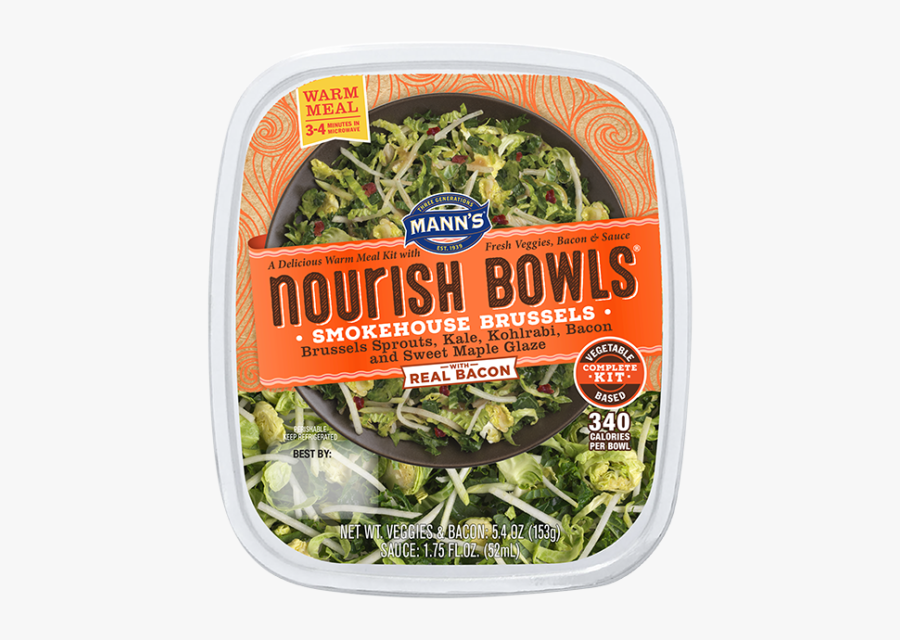 Mann's Nourish Bowls Bacon Maple Brussels, Transparent Clipart