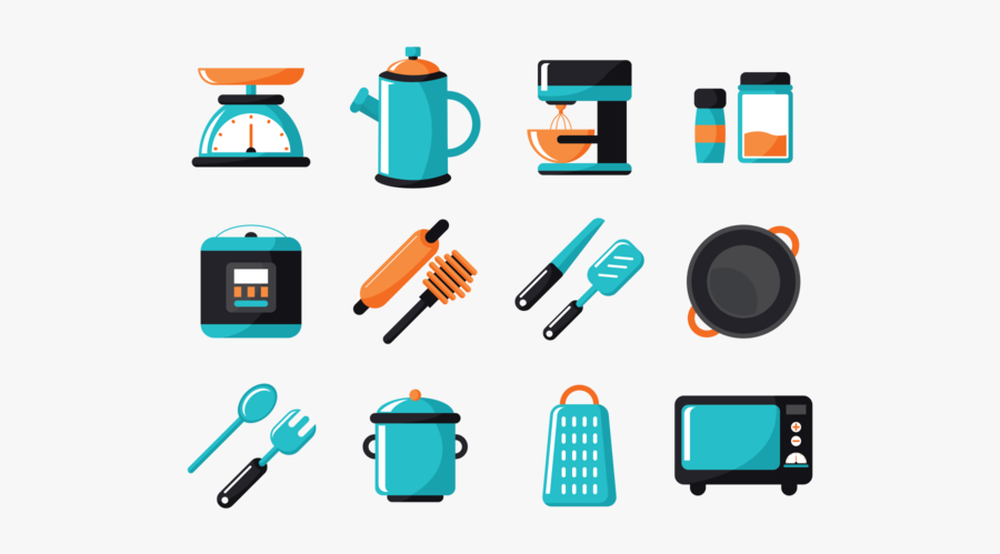 Ícone Cozinha Icon - Kitchen Equipment Vector Png, Transparent Clipart