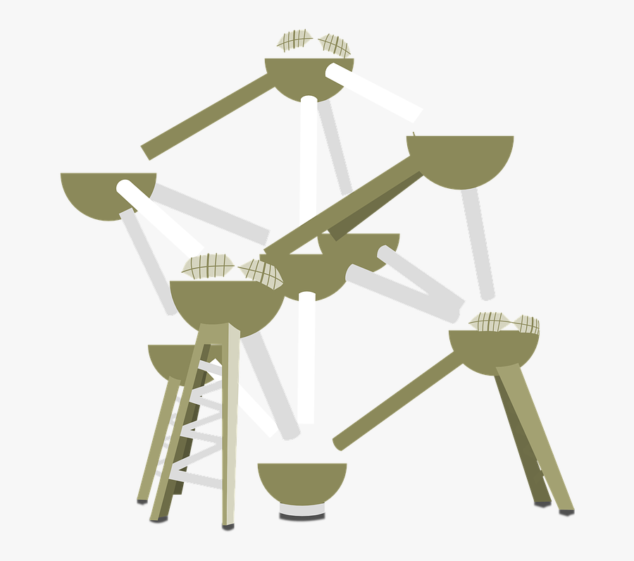 Atomium, Belgium, Brussels, Arts, Architecture, Europe - Atomium Png, Transparent Clipart