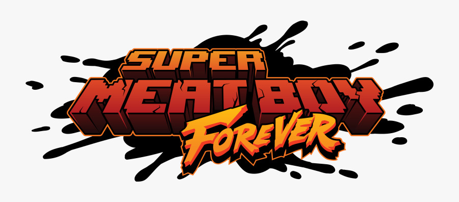Logo Super Meat Boy Forever - Illustration, Transparent Clipart