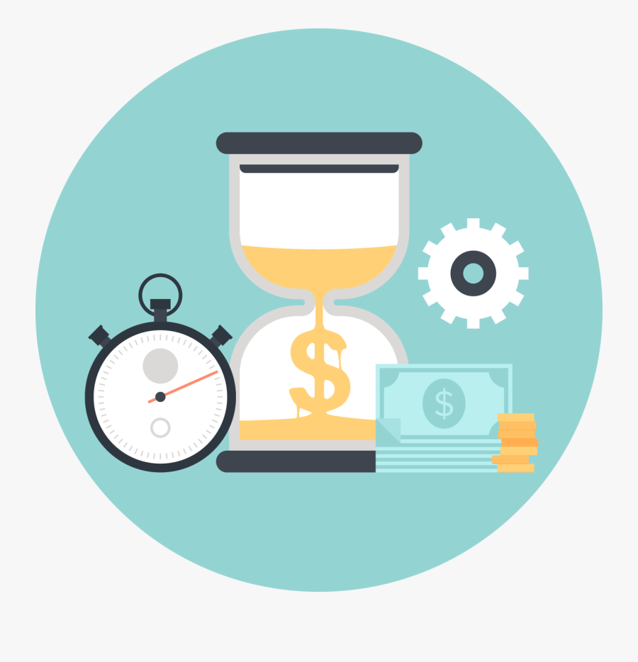 Forever Mynams Financialfreedom - Time Is Money Poster, Transparent Clipart