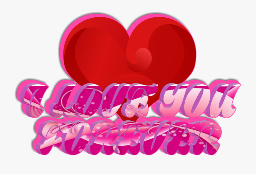 Forever Love Heart, Transparent Clipart