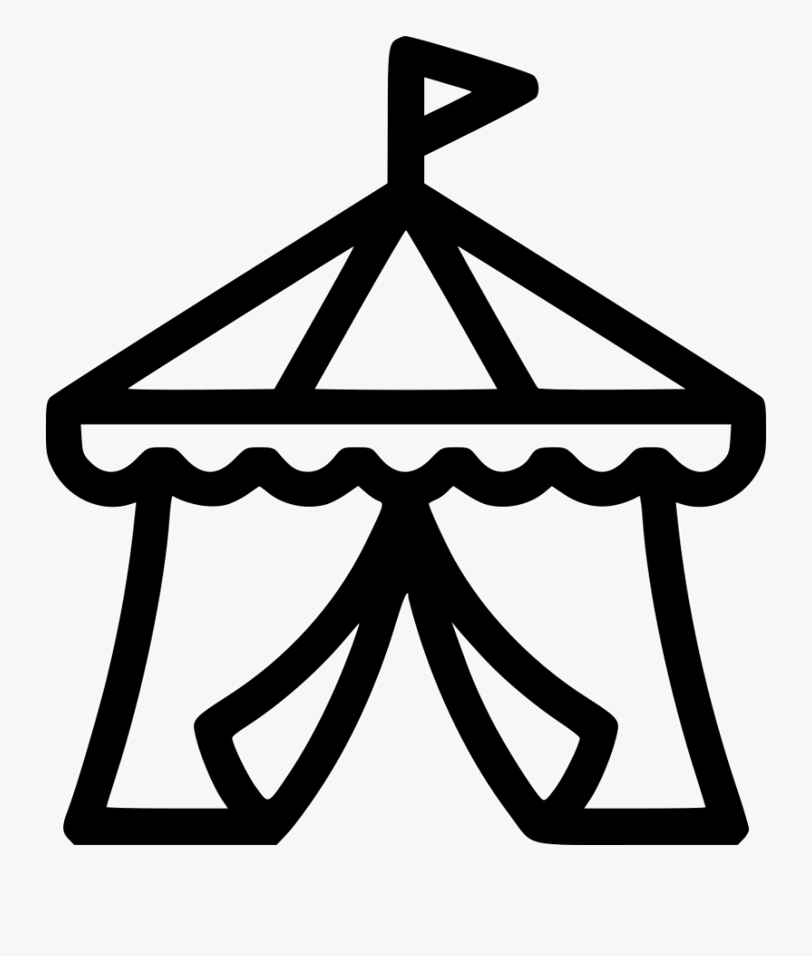 Circus Tent Intertaiment - Circus Tent Icon, Transparent Clipart