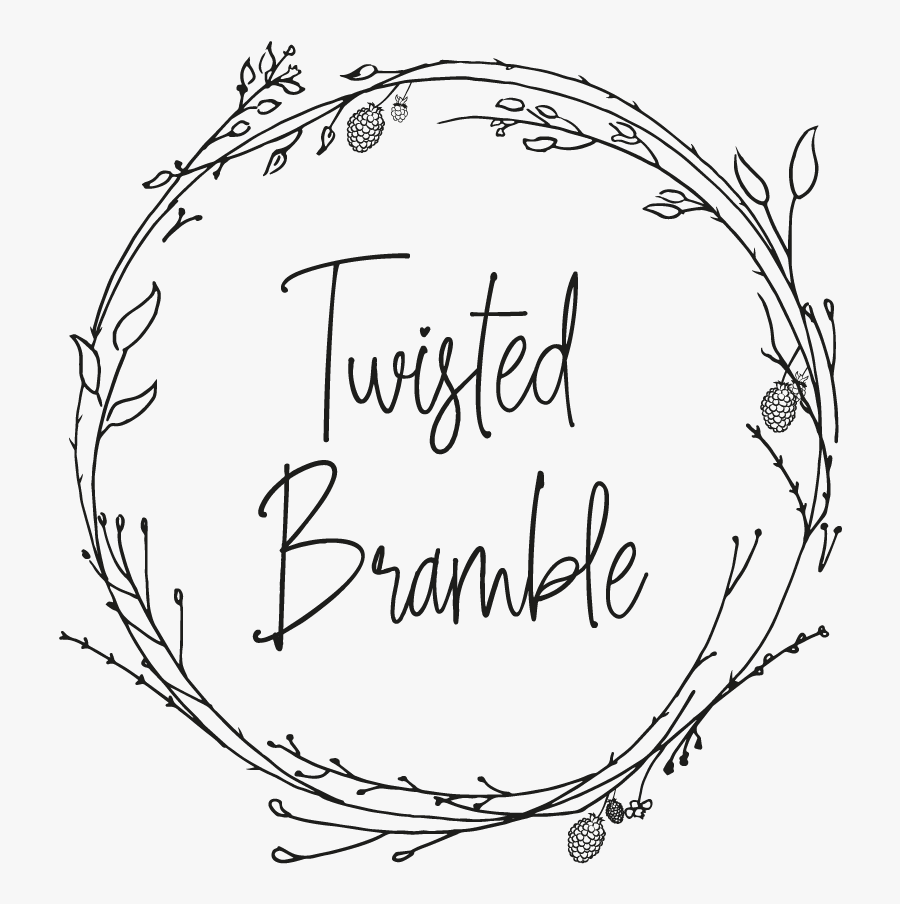 Twisted Bramble - Line Art, Transparent Clipart