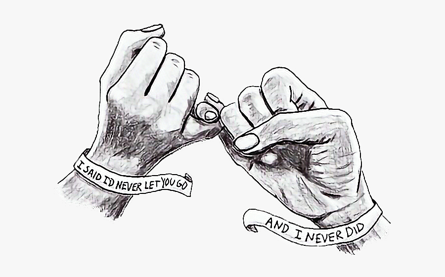 #couple #hands #pinkypromise #never#freetoedit - Unique Happy Friendship Day, Transparent Clipart