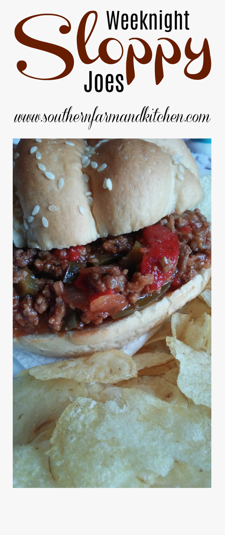 Homemade Sloppy Joes Amazingly Good Click For Recipe - Threadflip, Transparent Clipart