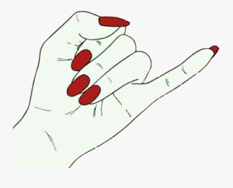 Fingers Clipart Promise - Transparent Red Aesthetic Png, Transparent Clipart