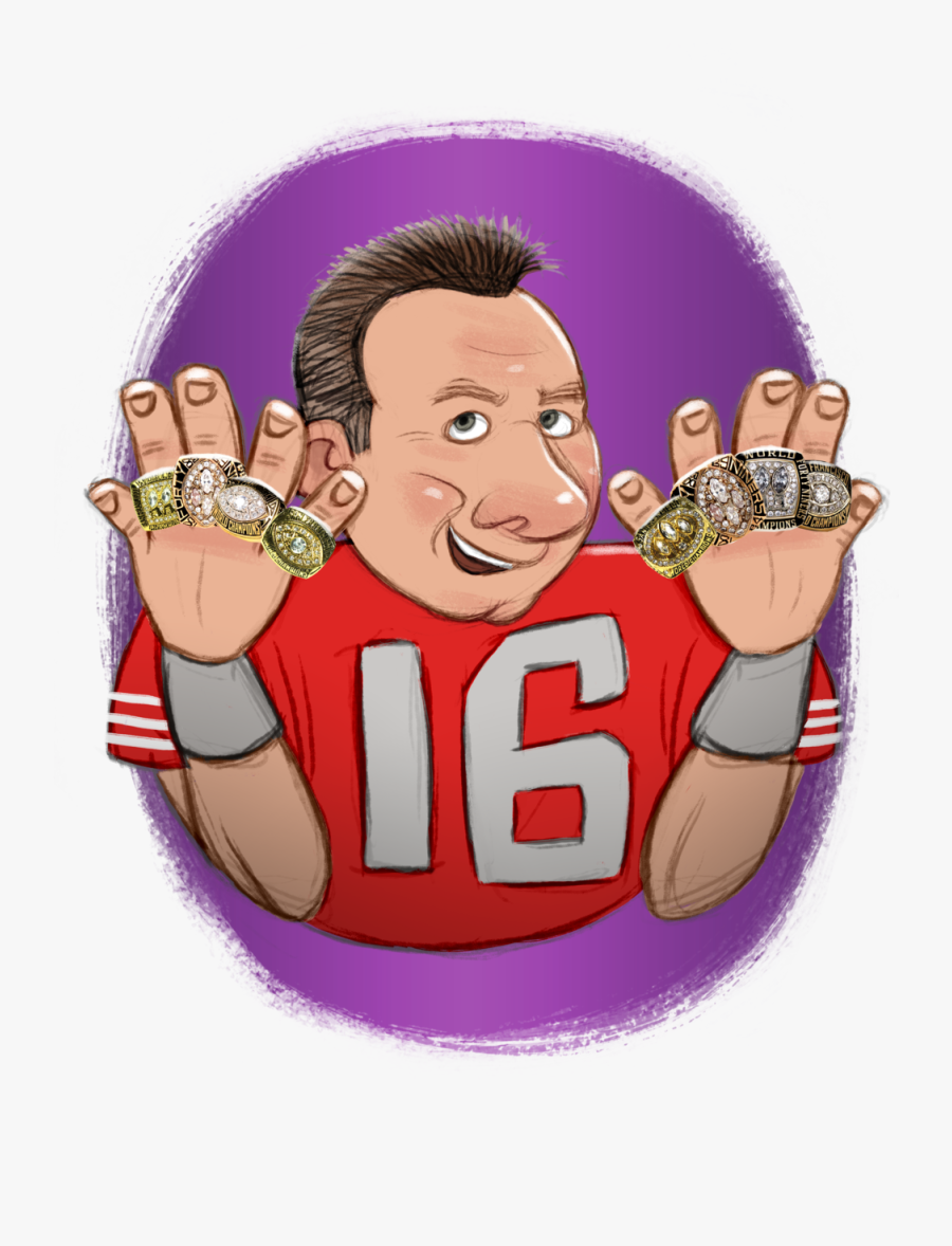 Joe-montana - Cartoon - Cartoon Joe Montana, Transparent Clipart